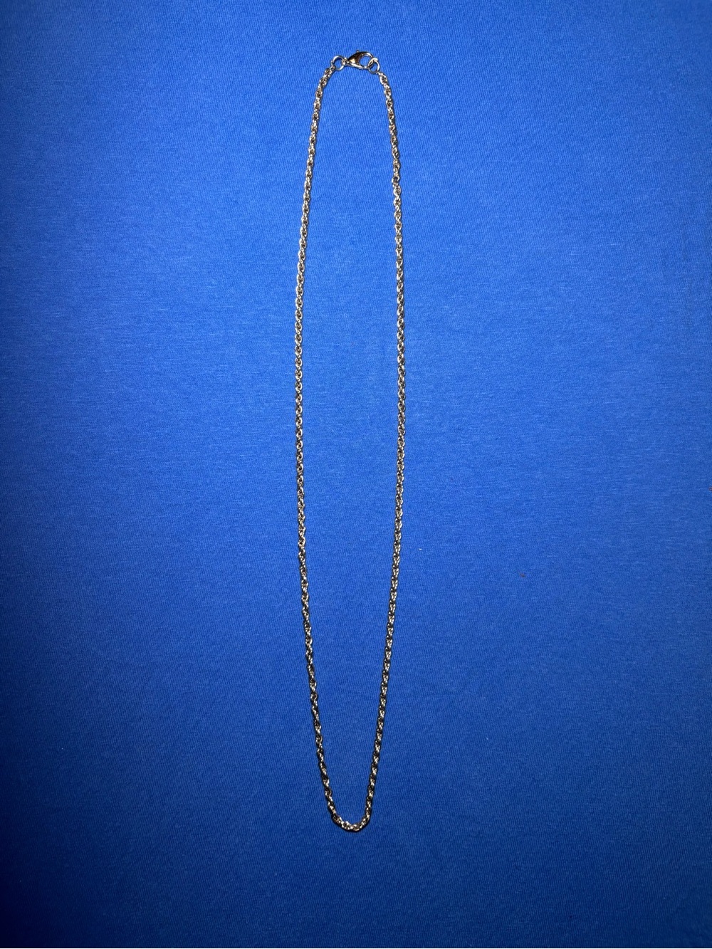 Silver Rope Chain Necklace